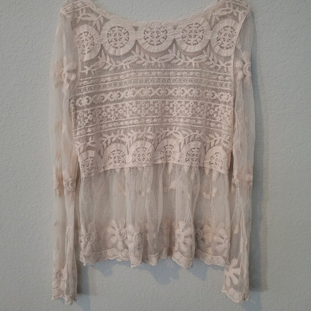 Sundance Lace Top M Medium shirt Romantic